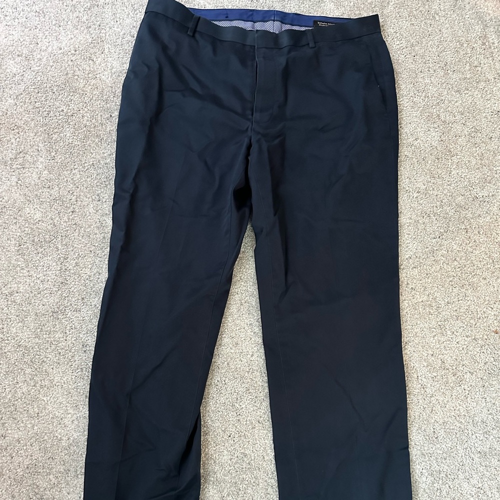 Banana Republic men’s non-iron tailored slim fit navy pants size 34x34
